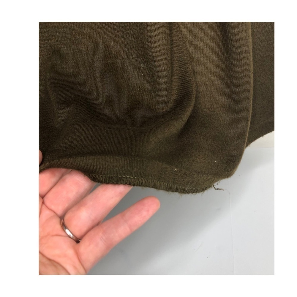 Mary McFadden 70s Sweater Dress/Mock Turtleneck/Vintage Long Dress Brown Sz M - Picture 9 of 11
